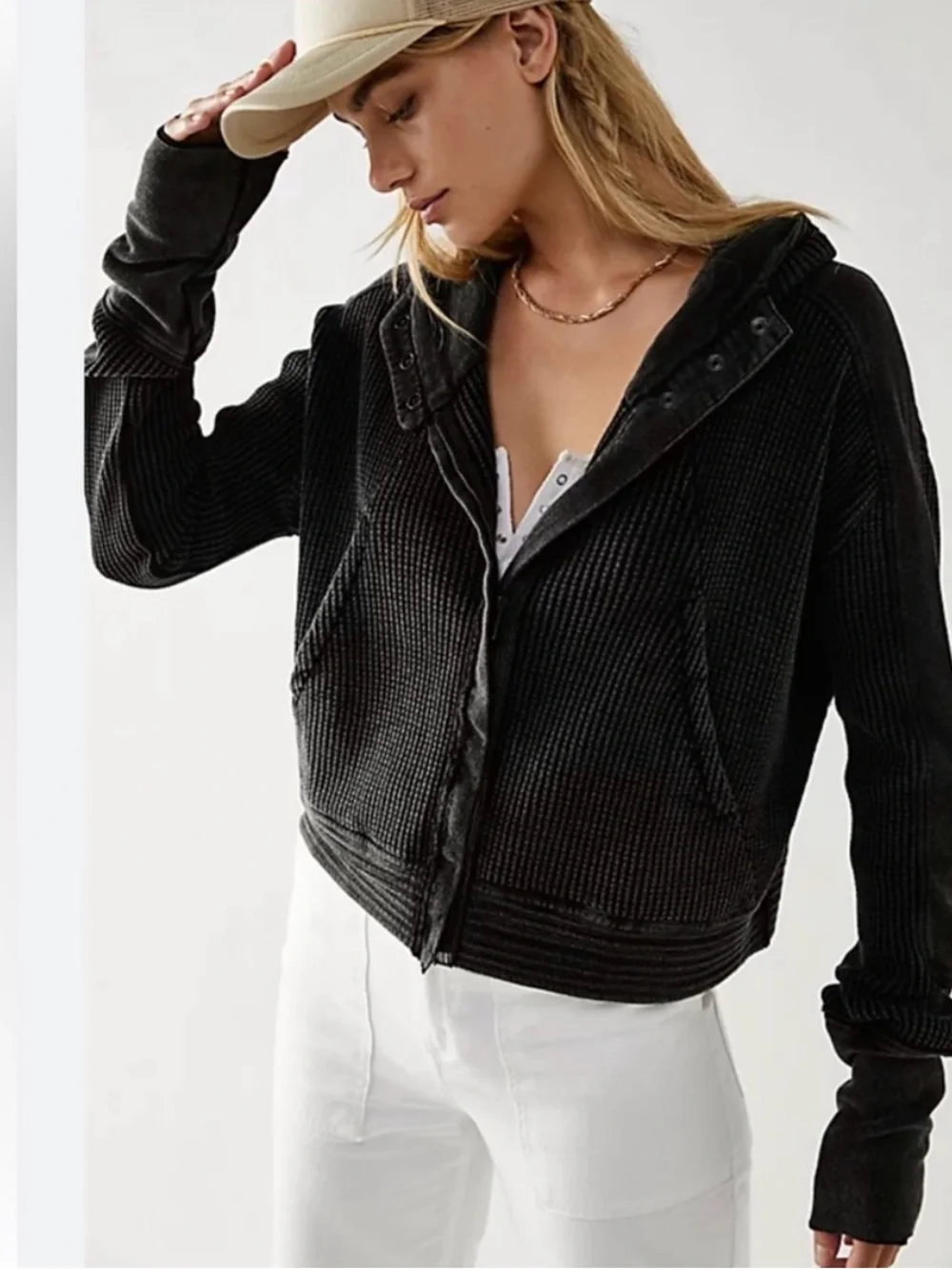 Free People One Mason Hoodie size Large